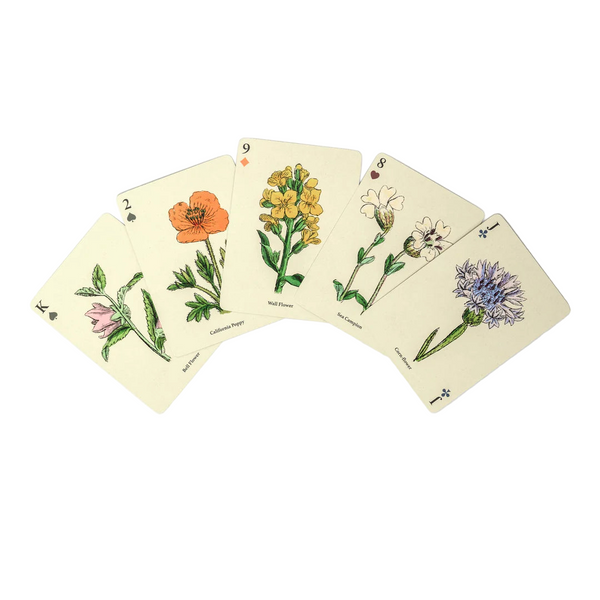 Single Playing Cards - Wildflowers