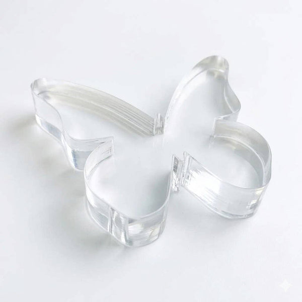 Acrylic Napkin Weight - Clear Butterfly