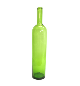 Tall Green Glass Bottle Vase