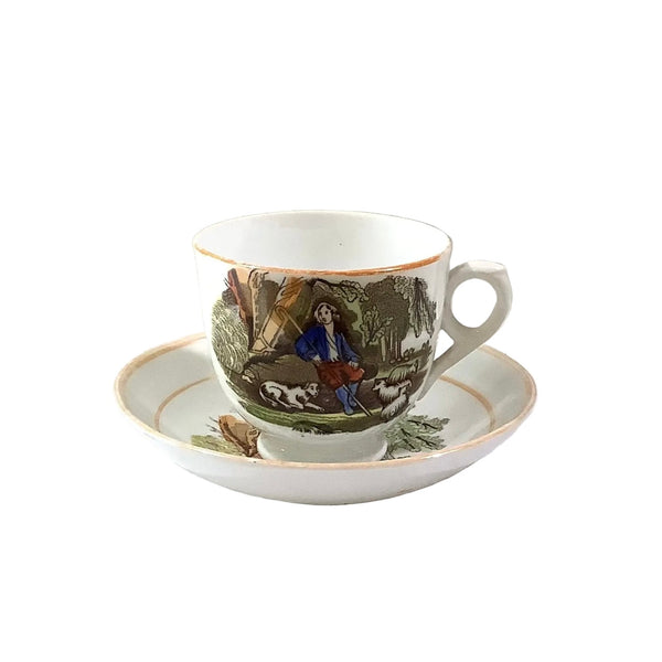 Vintage Robinson & Chapman “The Shepherd Boy” Teacup & Saucer