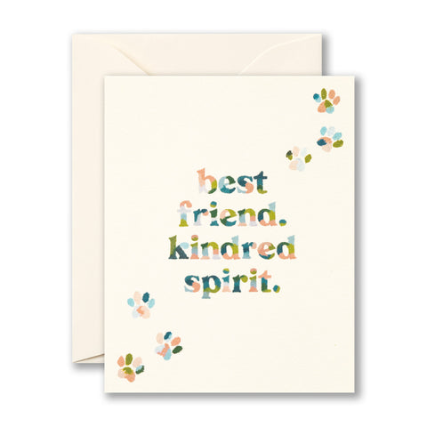 Best Friend. Kindred Spirit Card