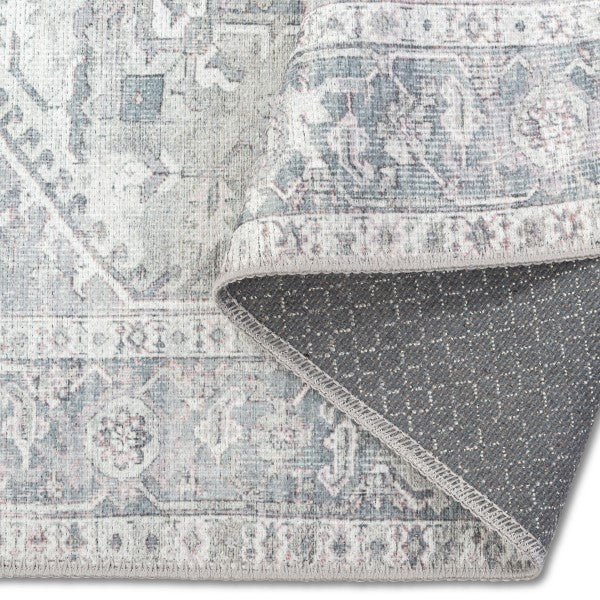 Aura Vintage Style Grey Rug