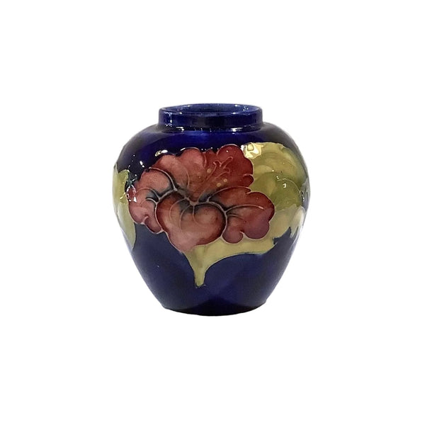 Vintage Moorcroft Pottery “Hibiscus” Vase