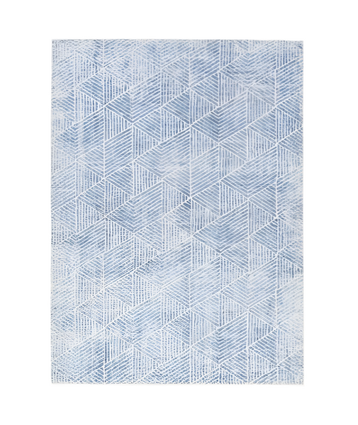Aura Blue White Rug