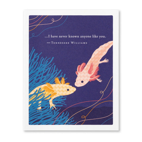 I Have Never Known Anyone Like You Card