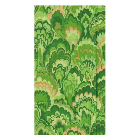 Dinner/Guest Napkins - Marbled Ceramica in Green