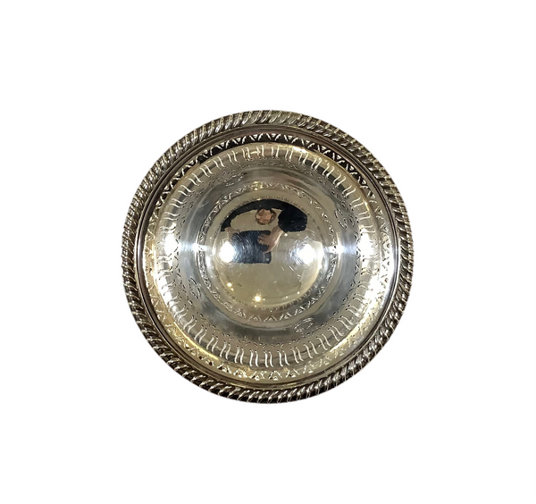Vintage Silverplated Footed Dish