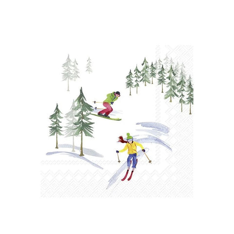 Down the Slope Cocktail Napkins