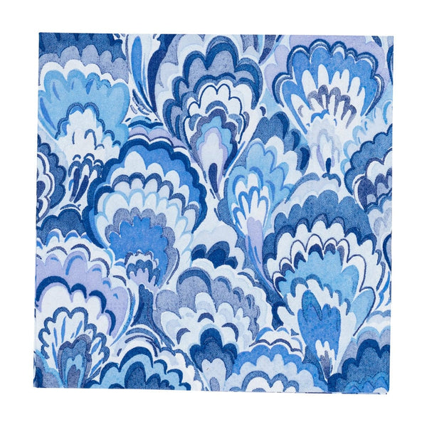 Cocktail Napkins - Marbled Ceramica Indigo