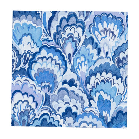 Cocktail Napkins - Marbled Ceramica Indigo