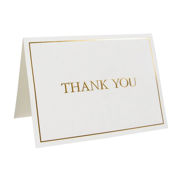 Thank You Notes - Gold Embossed