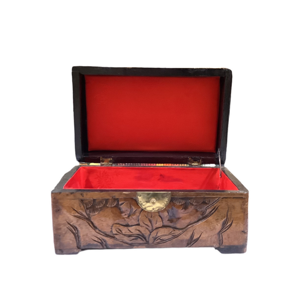 Vintage Carved Wooden Box