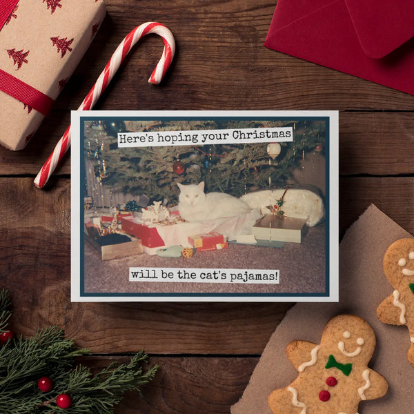Hoping Christmas Cat's Pajamas Card