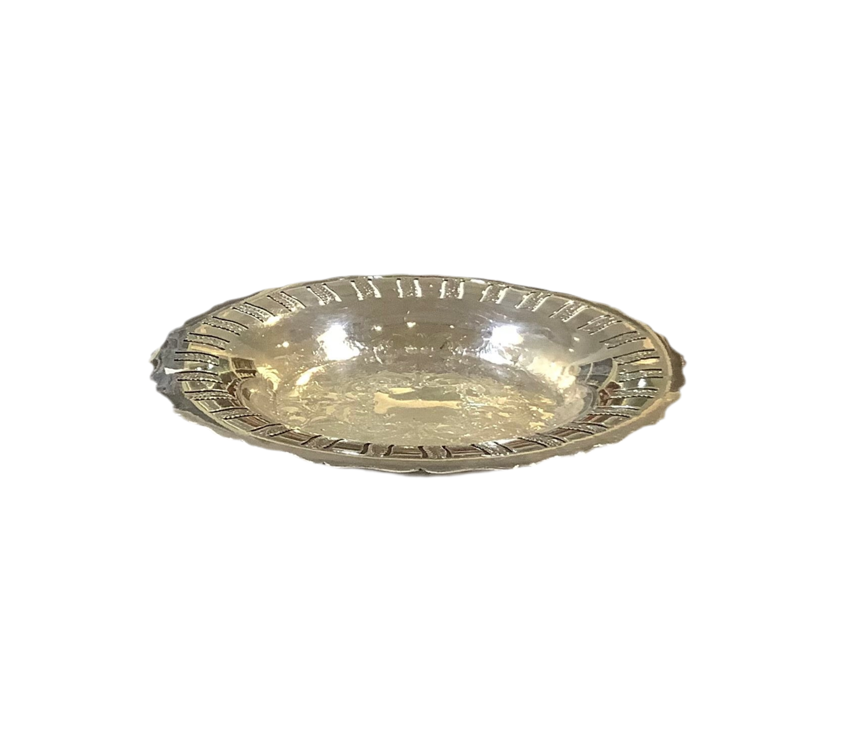 Vintage Round Silver Coaster