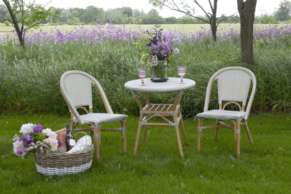 Bistro 3 Piece Set in White & Grey