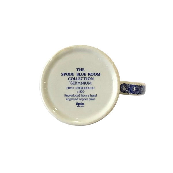 Vintage Spode Geranium Mug