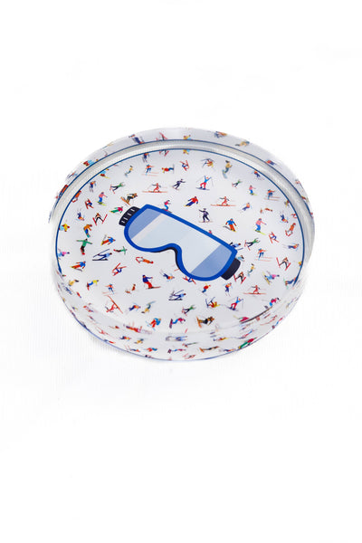 Acrylic Napkin Weight - Ski Goggles