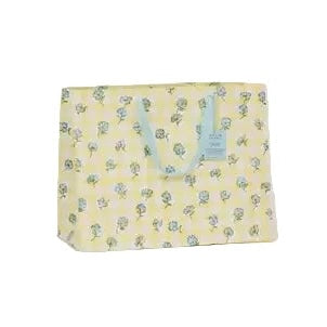 Hand Block Printed Gift Bags - Gingham Alaska