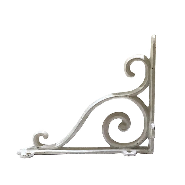 Scroll White Iron Bracket