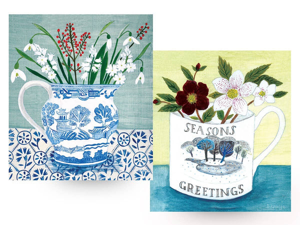 Seasons Greetings & Snowdrops Boxed Cards s/6