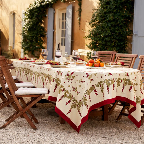 Gooseberry Red & Green Tablecloth