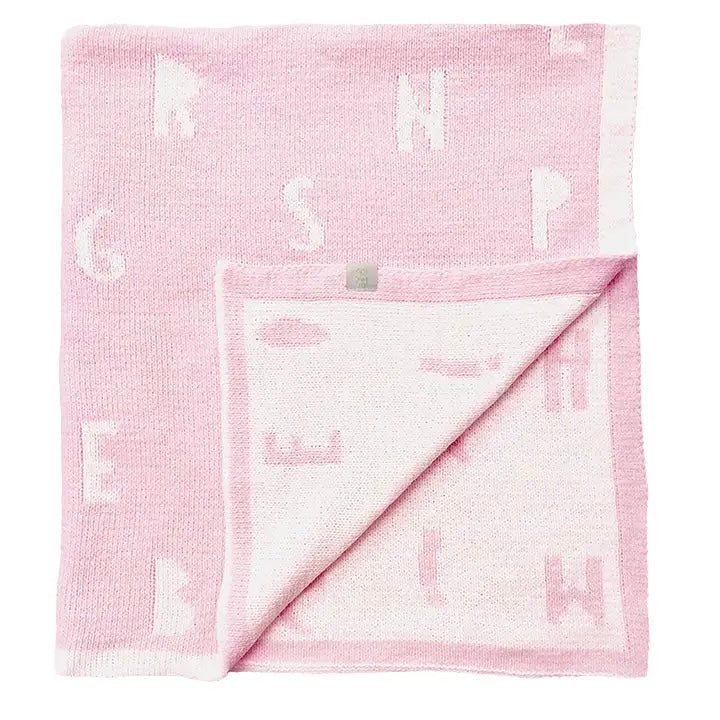Pink Chenille Stroller Blanket