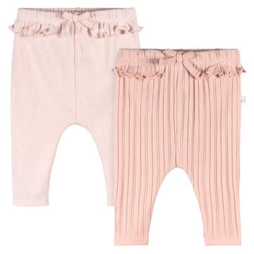 Pink Baby Pants - 2pk