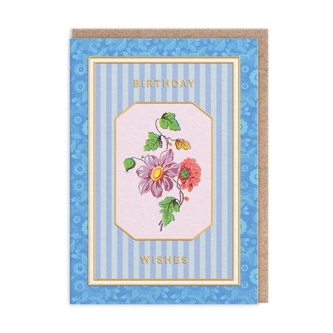 Cottagecore Flower on a Vine Birthday Card