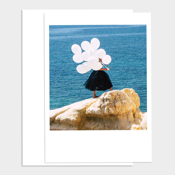 On a Rock by a Sea Happy Birthday Greeting Card