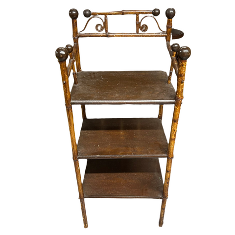 Vintage Bamboo Shelf