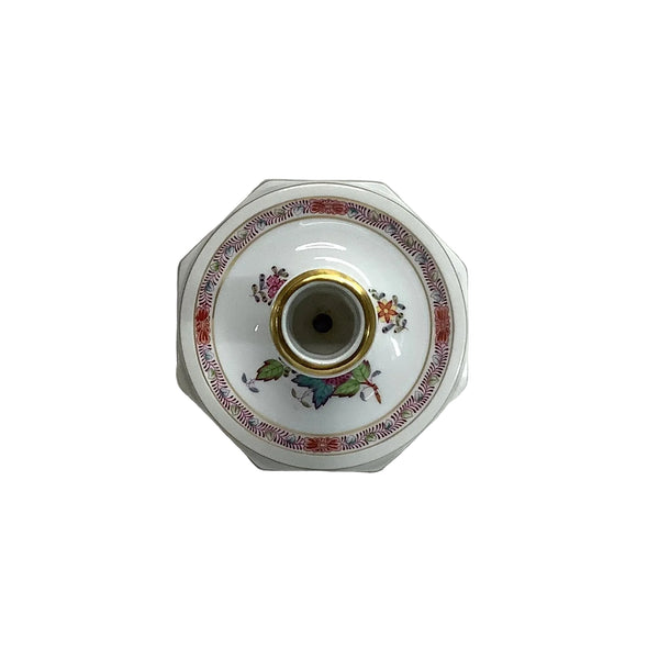 Vintage Herend Chinese Bouquet Multicolor Candlestick