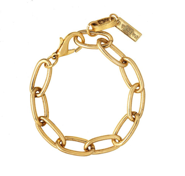 Parma Antique Gold Plated Chain Bracelet