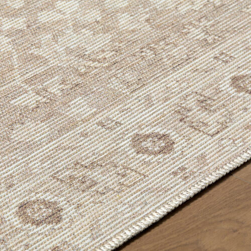 Asha Machine Woven Rug - Taupe