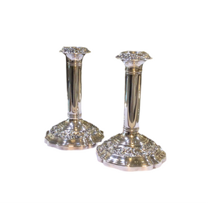 Vintage Pair of Silver Candlesticks