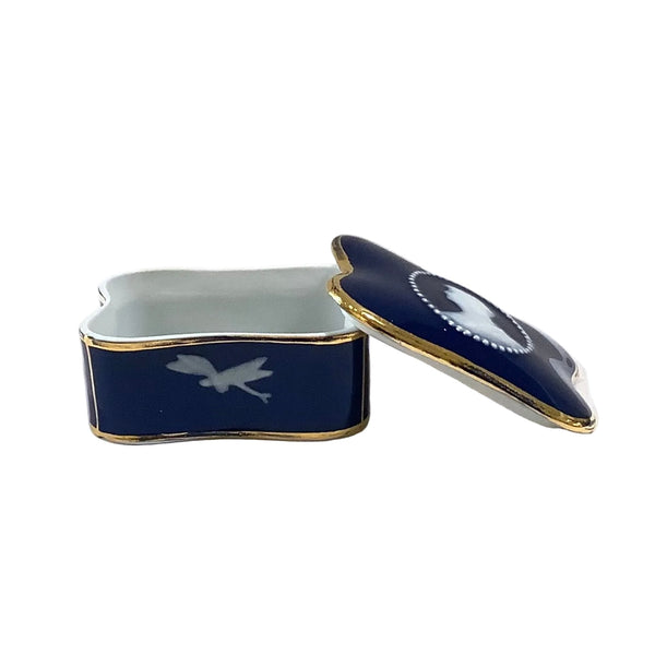 Vintage Limoges Porcelain Lidded Trinket Box