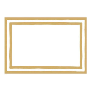Gold Foil Stripe Place Cards