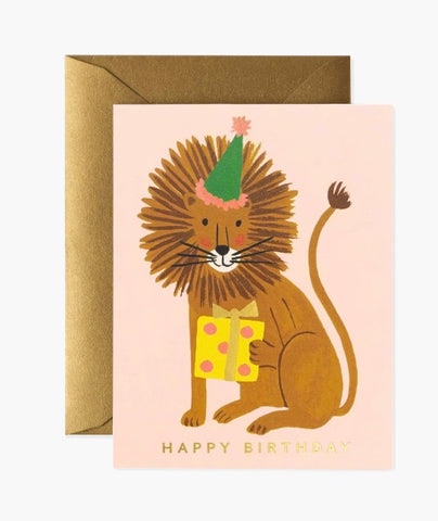 Lion Birthday Card