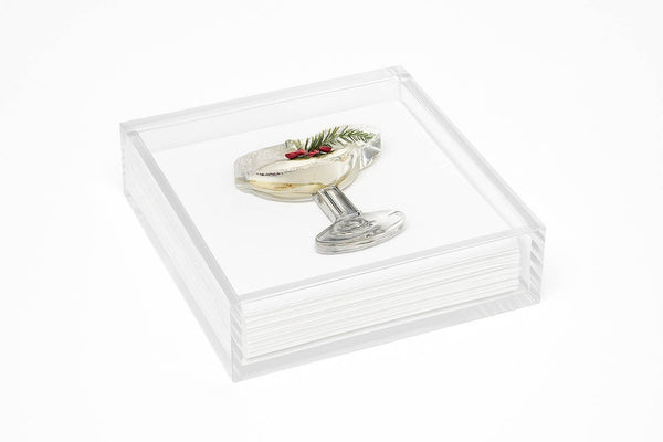 Acrylic Napkin Weight - Festive Cocktail