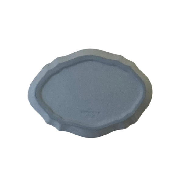 Vintage Wedgewood Blue Jasperware Oval Trinket Dish