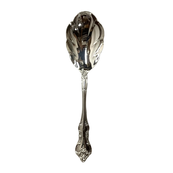 Vintage Silver "Orleans" Scalloped Serving Spoon