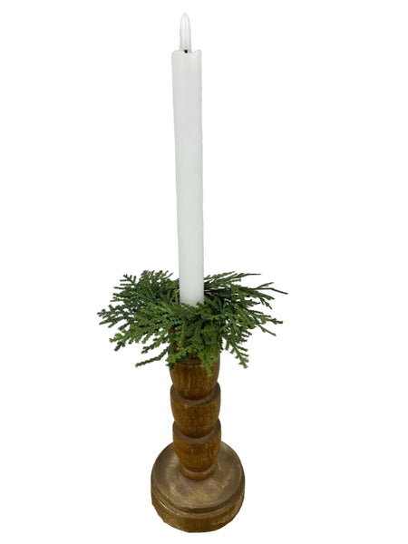 Fresh Touch Northern White Candle Ring 6”