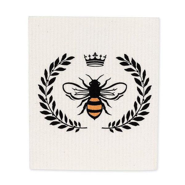 Bee in Crest Swedish Dishcloths Set of 2