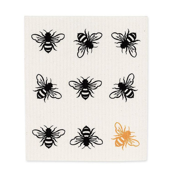 Bee in Crest Swedish Dishcloths Set of 2