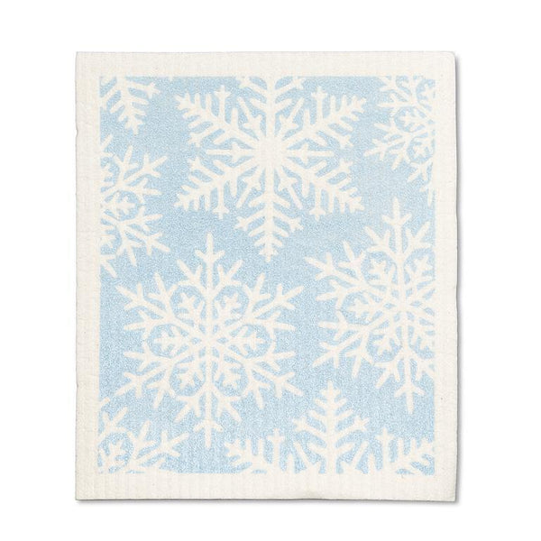 Glitter Snowflake Swedish Dishcloths s/2