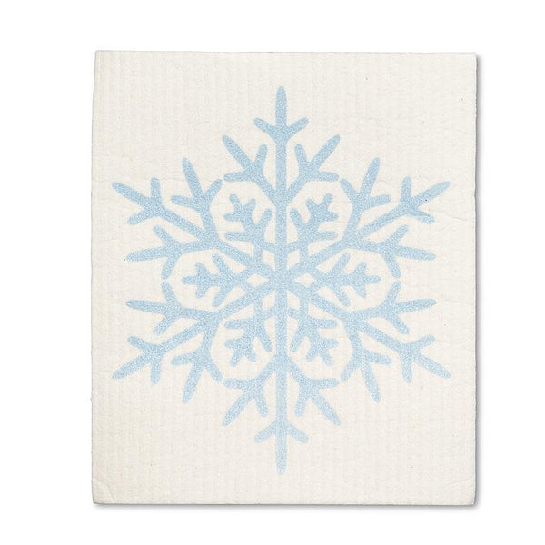 Glitter Snowflake Swedish Dishcloths s/2