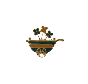 Vintage Flower Cart Brooch