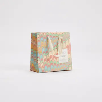 Hand Marbled Small Gift Bag - Bouquet