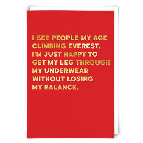 I See People My Age Climbing Everest Card