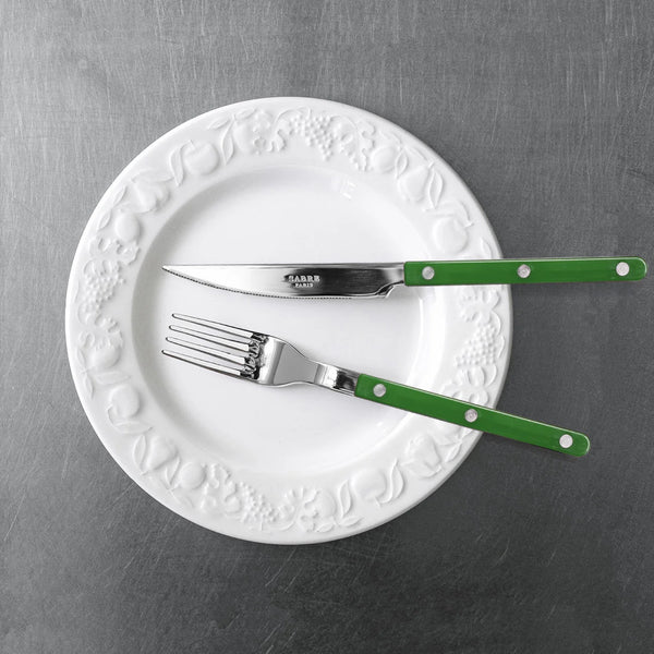 Sabre Paris Bistrot 5 Piece Place Setting - Green (Brilliant Finish)