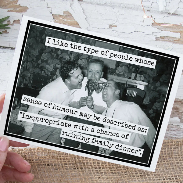 Chance of Ruining Family Dinner Card